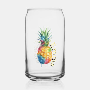 Pineapple Can Glass