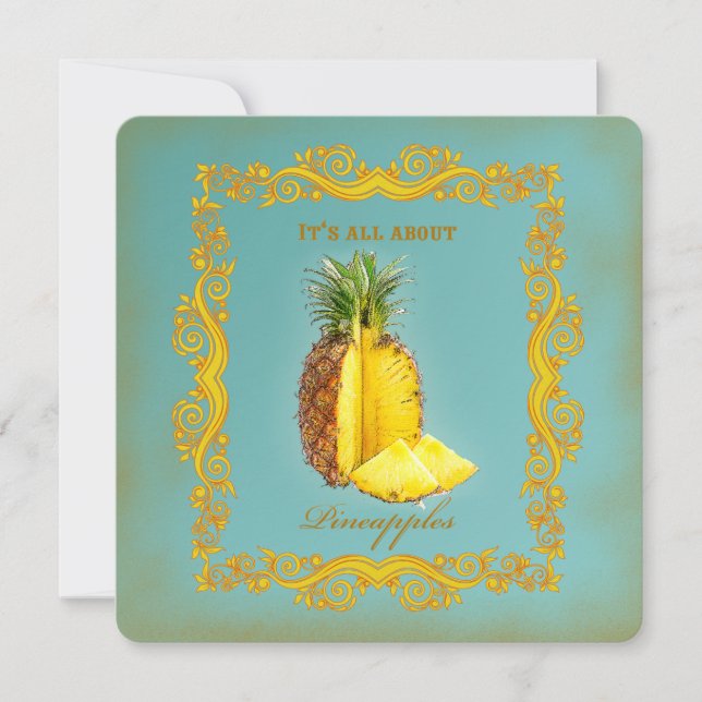 PINEAPPLE ~ Carte d'invitation (Devant)