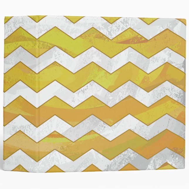 Pineapple Chevron Pattern Binder (Front/Spine)