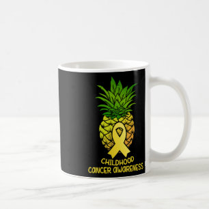 Pineapple Childhood Cancer Awareness Gift  Coffee Mug