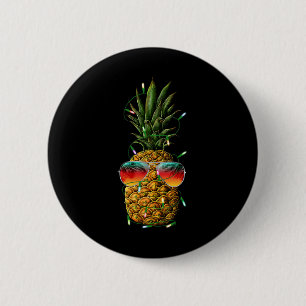 Pineapple Christmas In July Pineapple Christmas Su 2 Inch Round Button