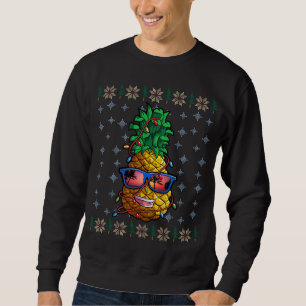 Pineapple Christmas Lights Hawaii Lover Sweatshirt