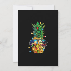 Pineapple Christmas Tree Lights Xmas Men Sunglasse Invitation
