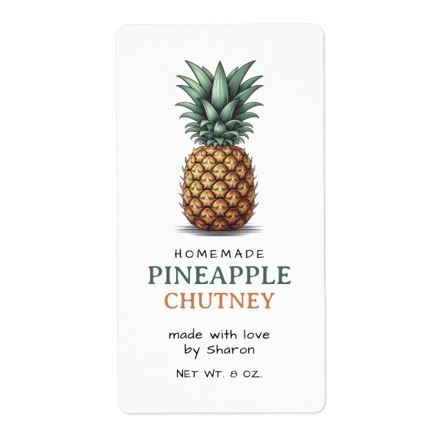 Pineapple Chutney Label (Front)