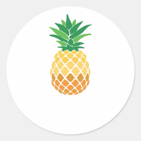 Pineapple Classic Round Sticker