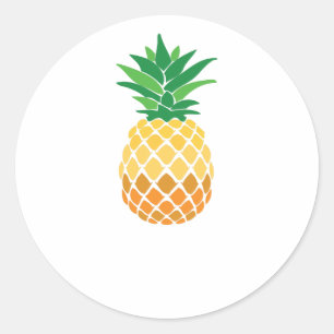 Pineapple Classic Round Sticker