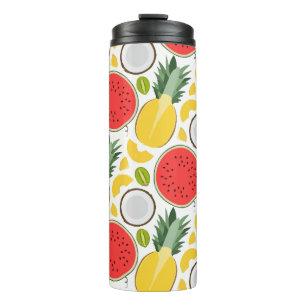 Pineapple Coconut Watermelon Pieces Thermal Tumbler