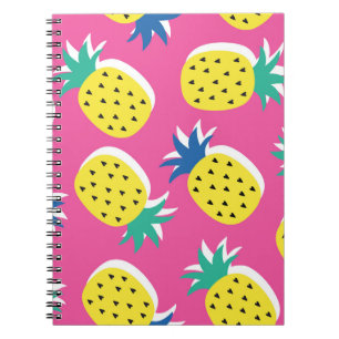 Pineapple Crazy Colors: Childish Pop-Art. Notebook