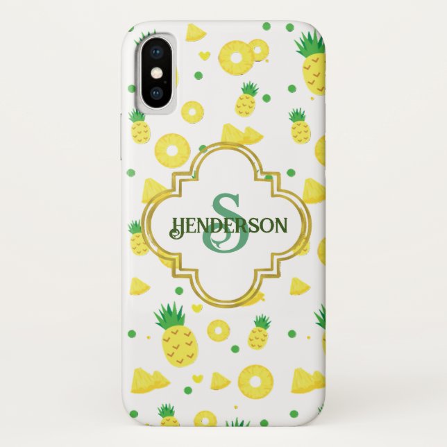 Pineapple Custom Case-Mate iPhone Case (Back)