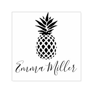 Pineapple Custom Name Signature Self-inking Stamp