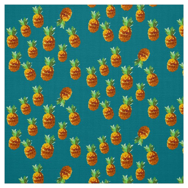 Pineapple Custom Polyester Weave Fabric (Swatch)