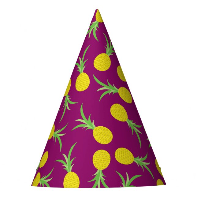 Pineapple Cute Kid's Birthday Party Summer Party Hat (Front)