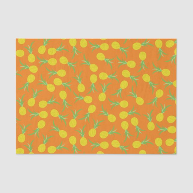 Pineapple Cute Kid's Birthday Party Summer Tissue Paper (Front)