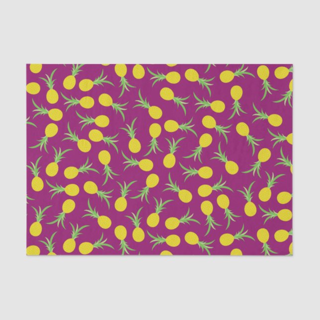 Pineapple Cute Kid's Birthday Party Summer Tissue Paper (Front)