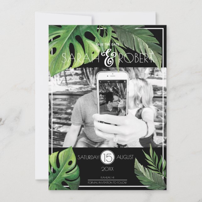 Pineapple Delight Photo Save The Date (Front)