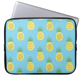 Pineapple Delight: Tropical Fruit Print Laptop Sleeve