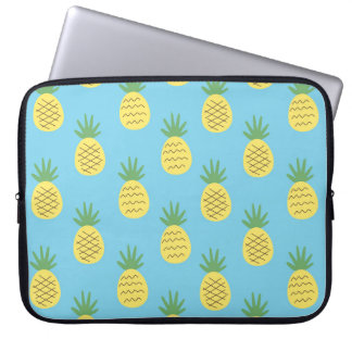 Pineapple Delight: Tropical Fruit Print Laptop Sleeve