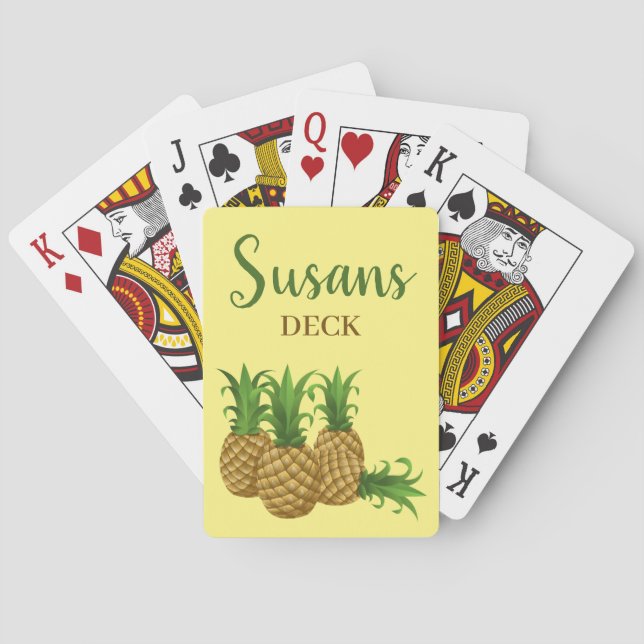 Pineapple Design Classic Playing Cards  (Back)