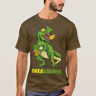 Pineapple Dinosaurs Tropical For Summer Kids Boys  T-Shirt