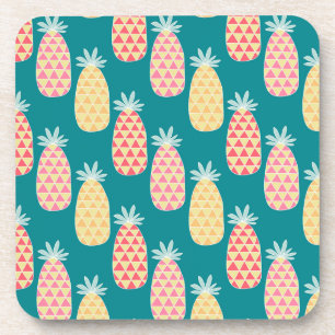 Pineapple Doodle Pattern Coaster