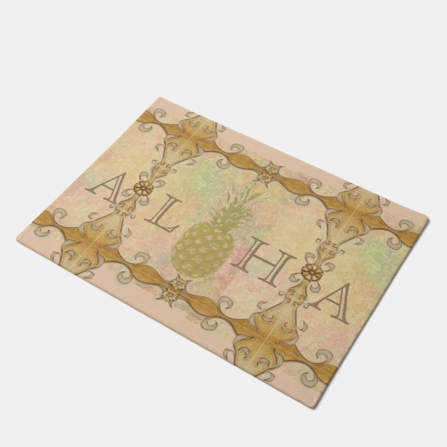 Pineapple Door Mat (Angled)