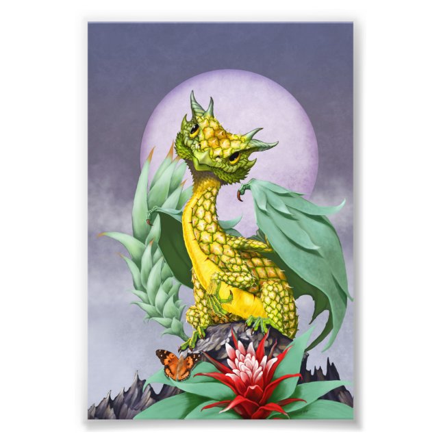 Pineapple Dragon 4x6 Print (Front)