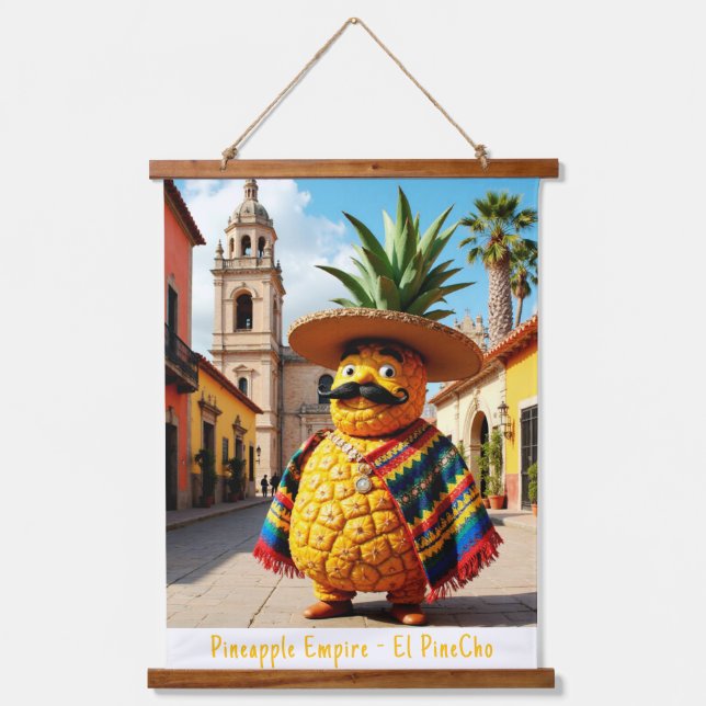 Pineapple Empire - El PinCho Tapestri Wall Art (Front)
