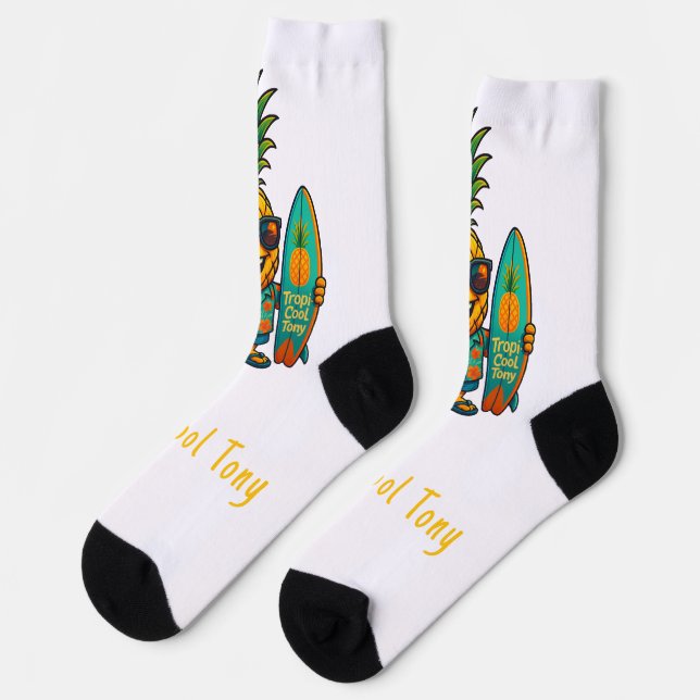 Pineapple Empire Socks - TropiCool Tony (Left)