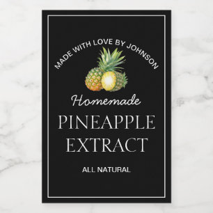 Pineapple Extract Label