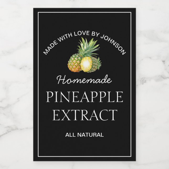 Pineapple Extract Label (Single Label)