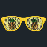 Pineapple Eyes Funny Food Shades<br><div class="desc">Cool pineapples decorate these yellow sunglasses for fruit lovers to wear in tropical places like a beach in Hawaii. Yellows and greens are great summer colours.</div>
