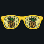 Pineapple Eyes Funny Food Shades<br><div class="desc">Cool pineapples decorate these yellow sunglasses for fruit lovers to wear in tropical places like a beach in Hawaii. Yellows and greens are great summer colours.</div>