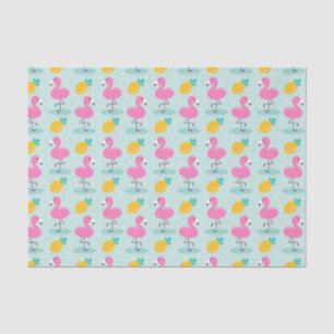Pineapple flamingo Tissue Paper