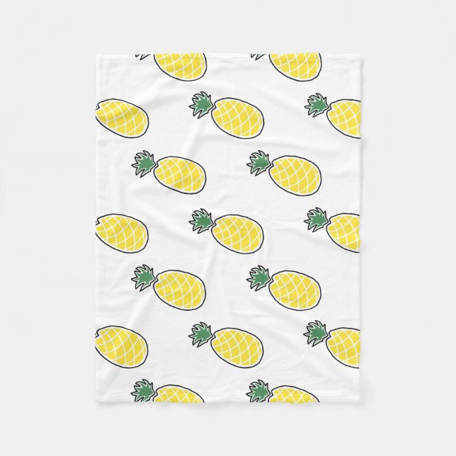 Pineapple Fleece Blanket (Front)