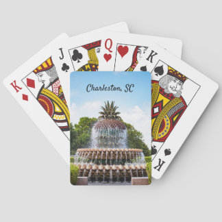 Pineapple Fountain in Charleston, SC Playing Cards
