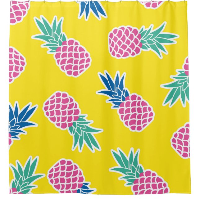 Pineapple Frenzy: Bright Cartoon Vintage. (Front)