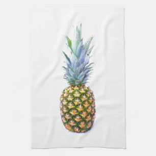 Pineapple Fruit Beach Dessert Colourful Tropical Kitchen Towel