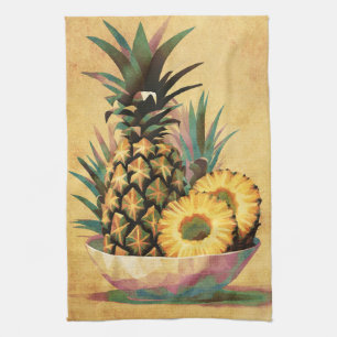 Pineapple Fruit Bowl Kitchen Towel