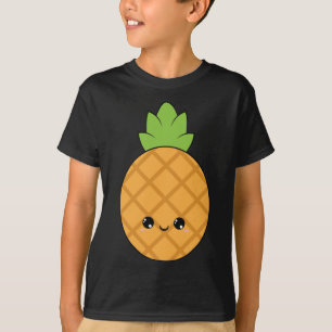 pineapple fruit cute adorable kawaii pretty smile T-Shirt