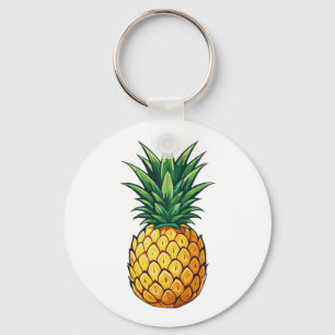 Pineapple fruit keychain