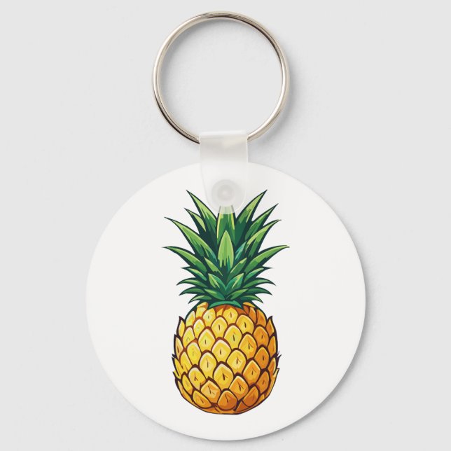 Pineapple fruit keychain (Front)