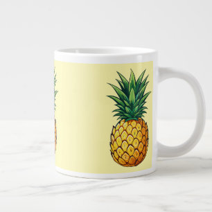 Pineapple fruit large coffee mug