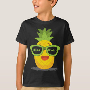 Pineapple Fruit Sunglasses Aloha Beaches Hawaii - T-Shirt