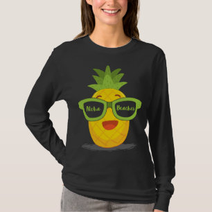 Pineapple Fruit Sunglasses Aloha Beaches Hawaii - T-Shirt