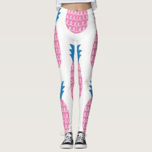 Pineapple Fun, Vintage Seamless Design. Leggings