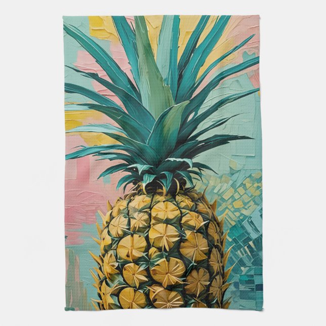 Pineapple Fusion Kitchen Towel (Vertical)