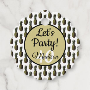 Pineapple Gift / Favour Tag - Personalized Option