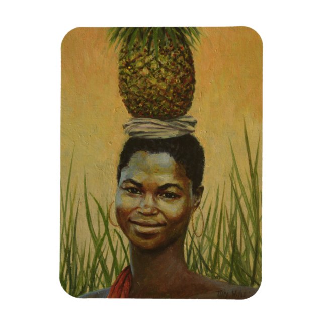 Pineapple Girl 2004 Magnet (Vertical)