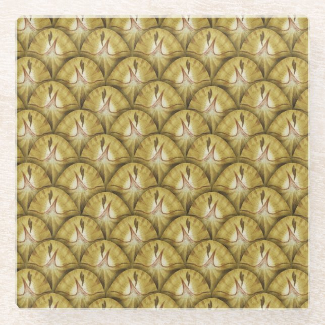 Pineapple Glass Coaster (Front)