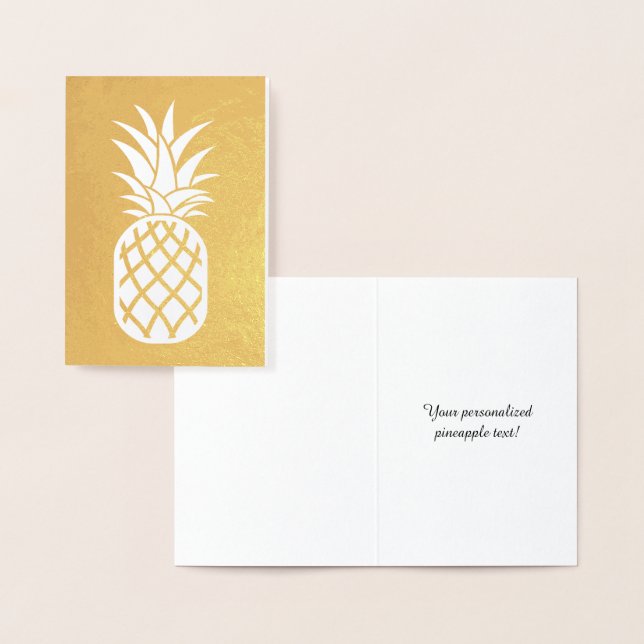 Pineapple Gold Foil Card (Display)